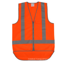 High Visibility  Orange Reflective Safety Vest Reflective Apparel Factory